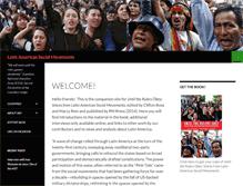 Tablet Screenshot of latinamericansocialmovements.org